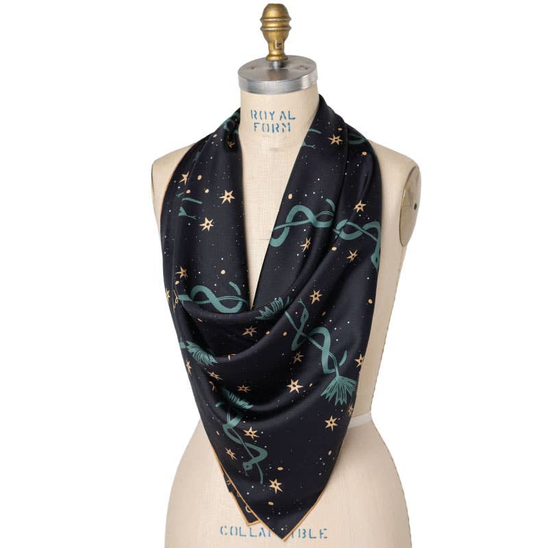 Lasso the Stars Silk Scarf – Large