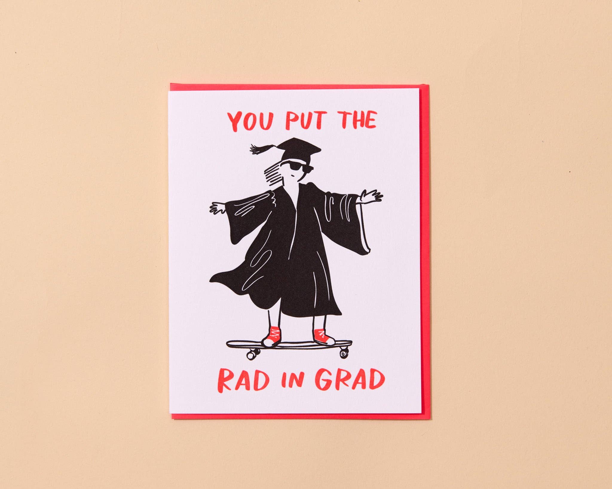Rad in Grad Letterpress Card