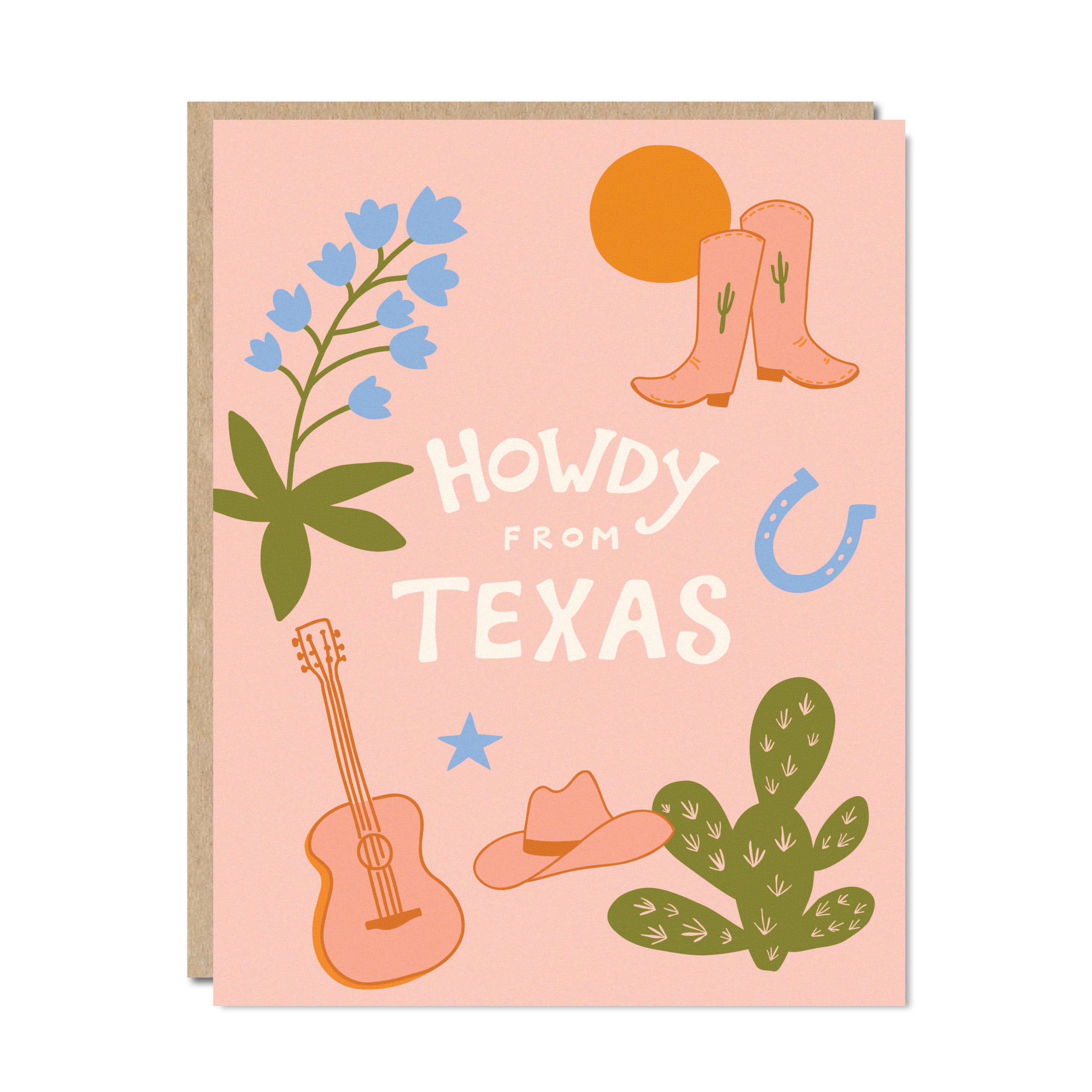 Howdy From Texas Everyday Card
