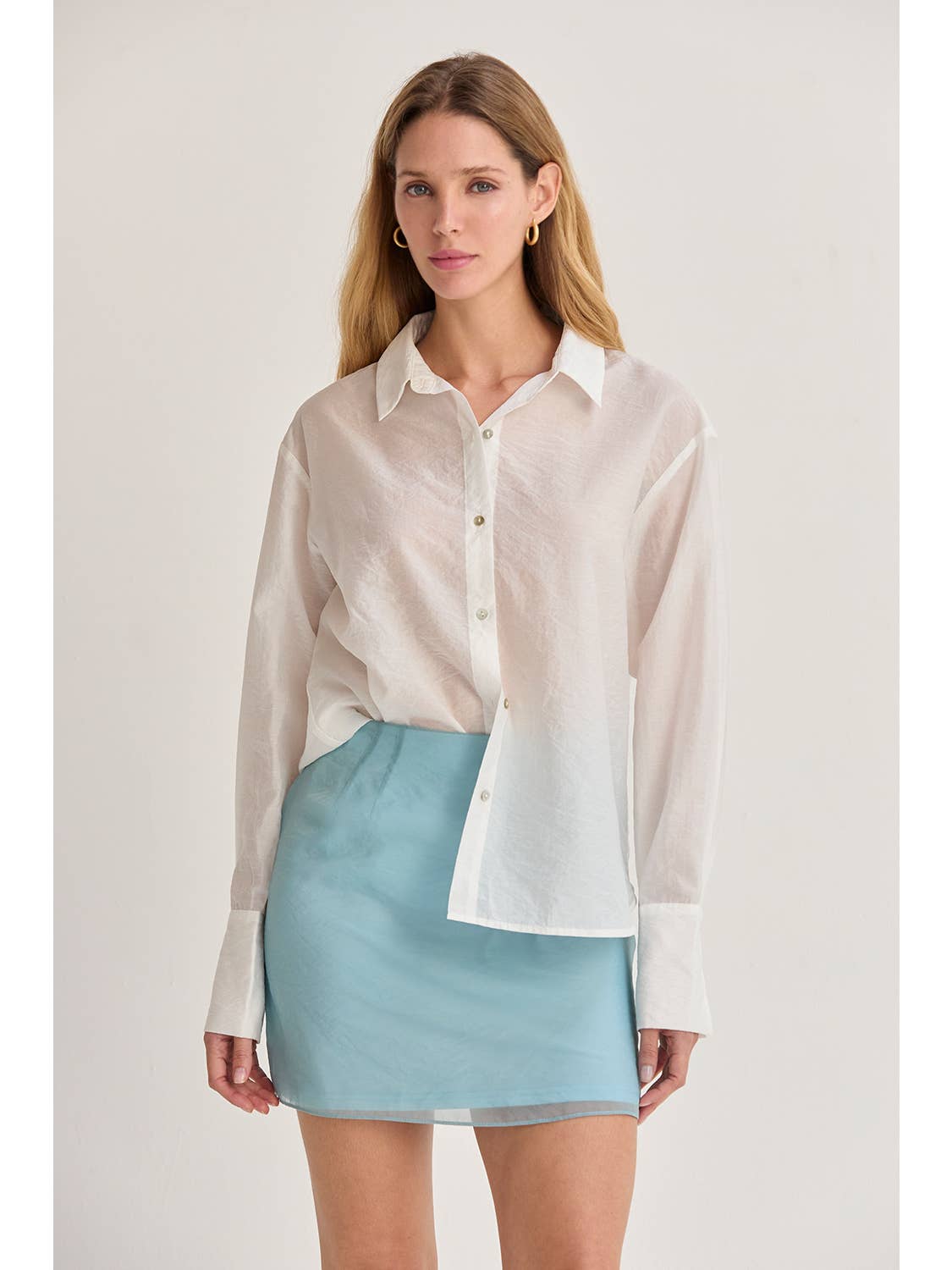 Zeah Organza Mini Skirt