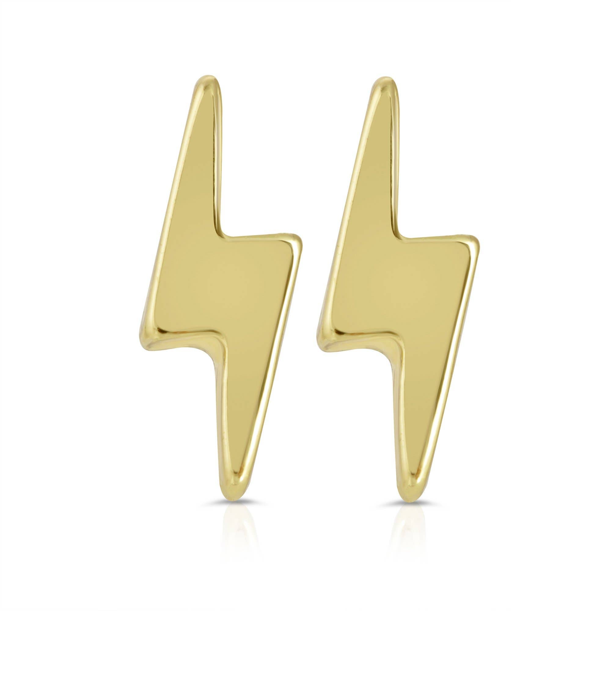 You Are Electric New Moon Gold Earrings