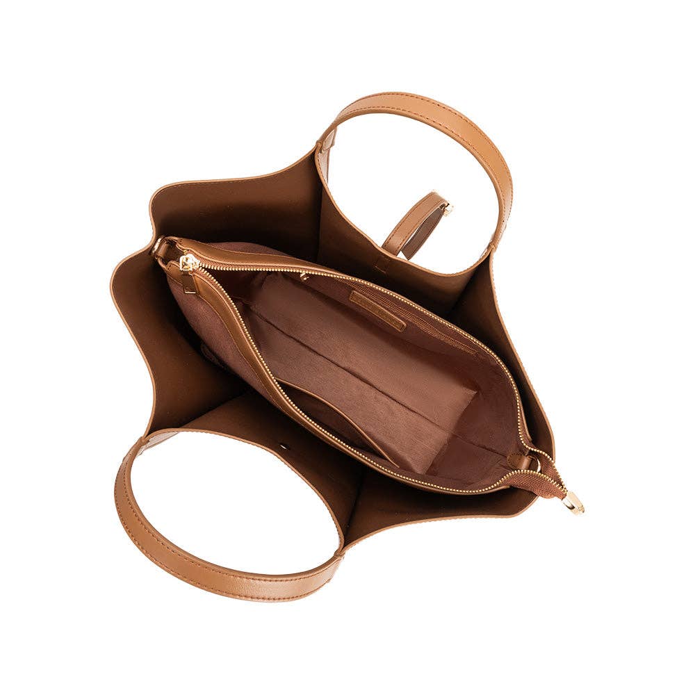 Malia Mocha Vegan Tote Bag