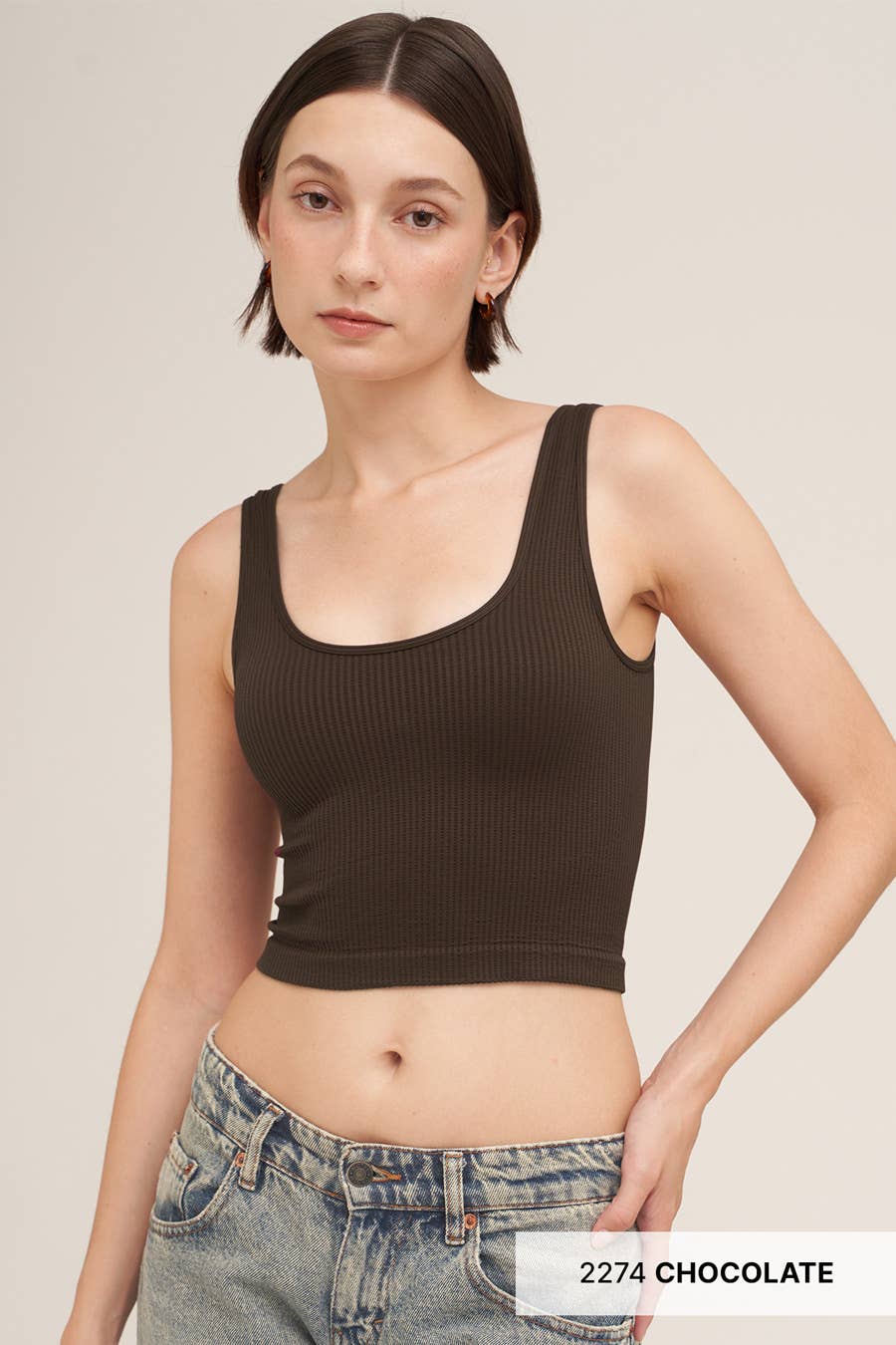 Reversible Ribbed Crop Top