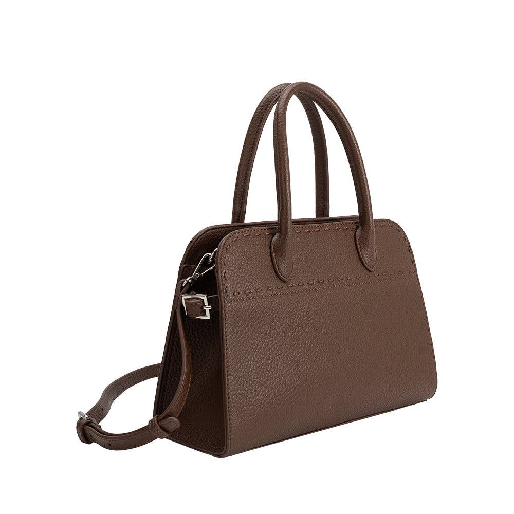 Marlo Espresso Recycled Vegan Crossbody Bag