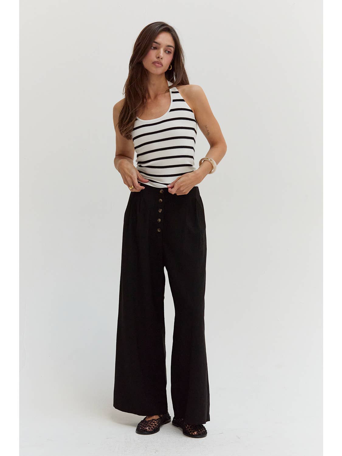 Samara High Waisted Culotte Pants