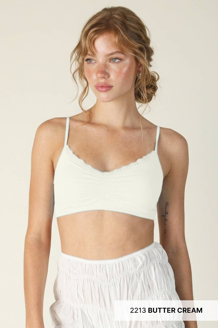 V Neck Lace Bralette