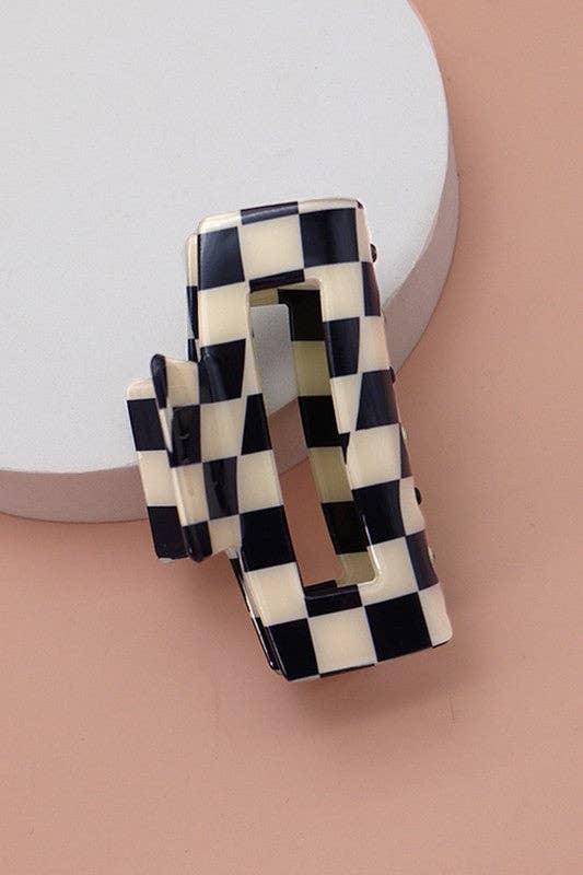 Rectangle Cellulose Hair Claw Clip