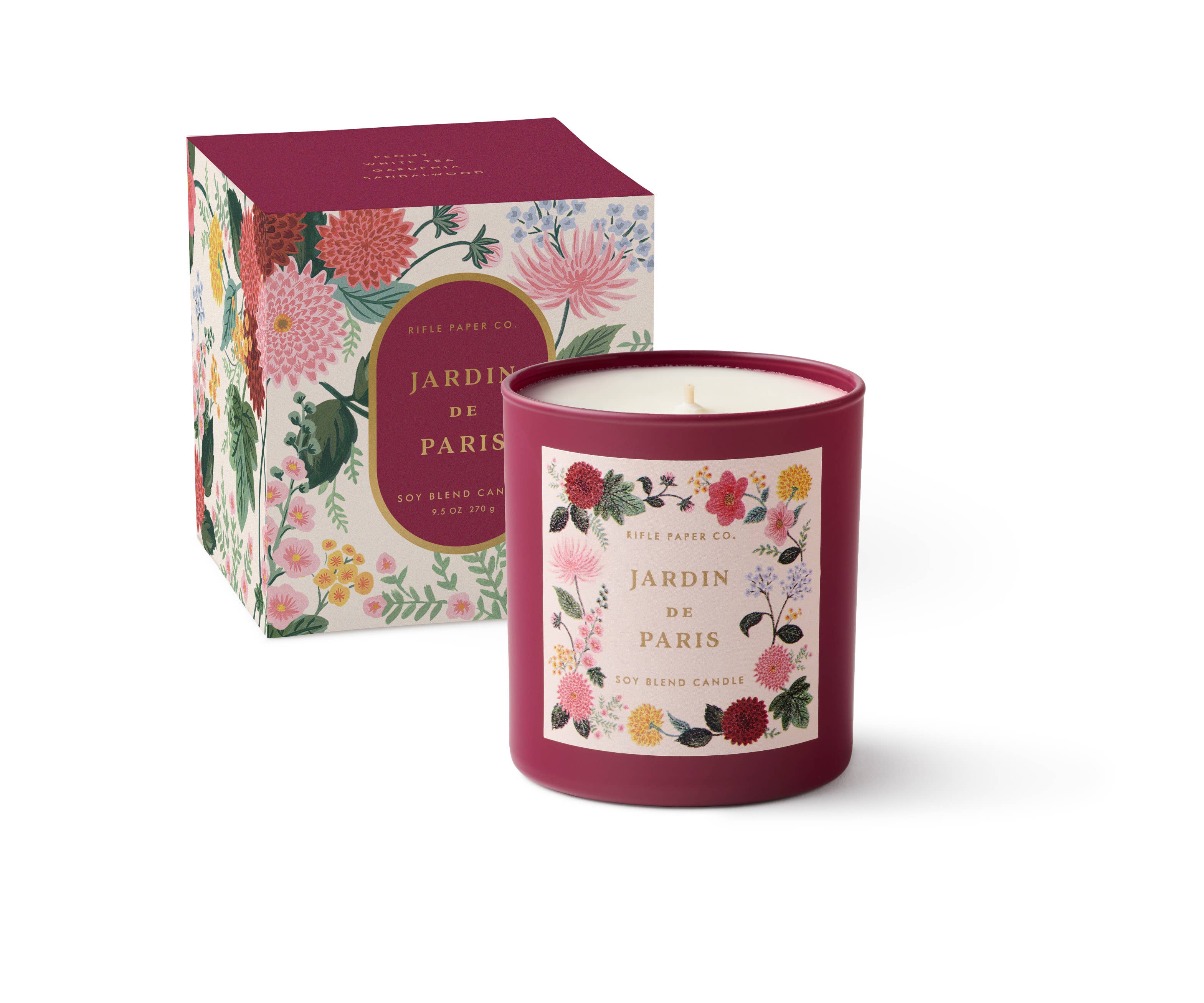 Dahlia Jardin de Paris Glass Candle