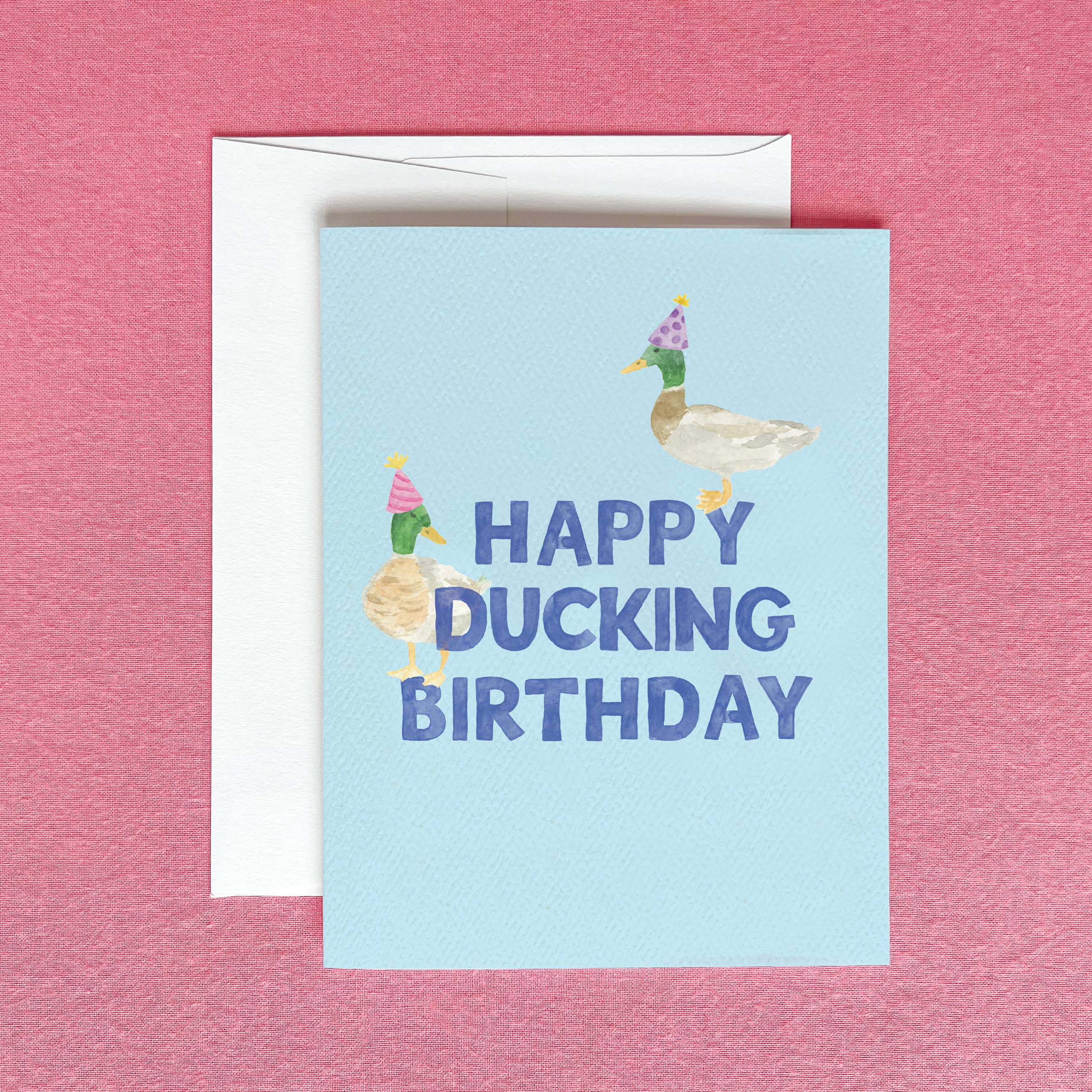 Happy Ducking Birthday Greeting Card