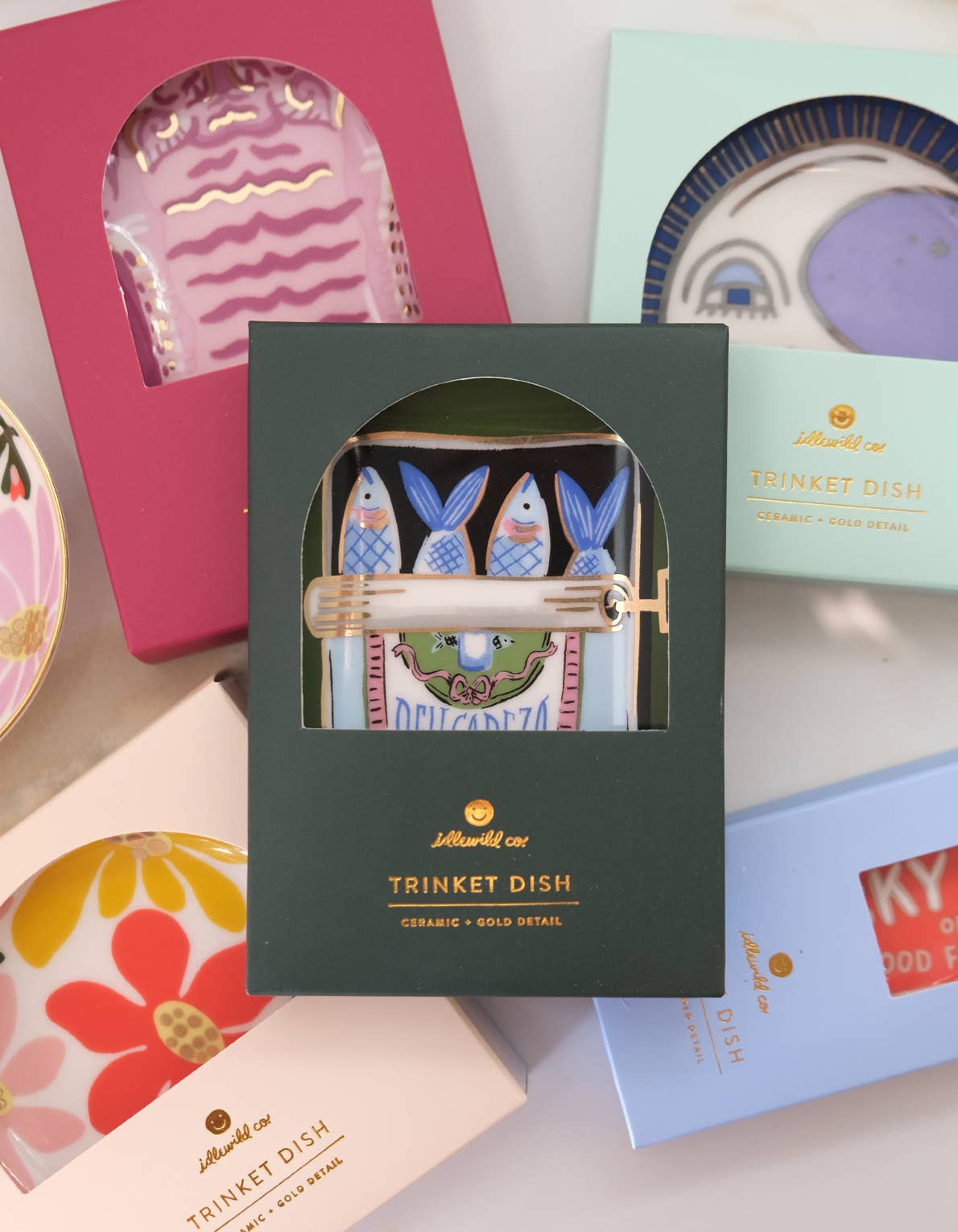 Oysters Porcelain Trinket Dish