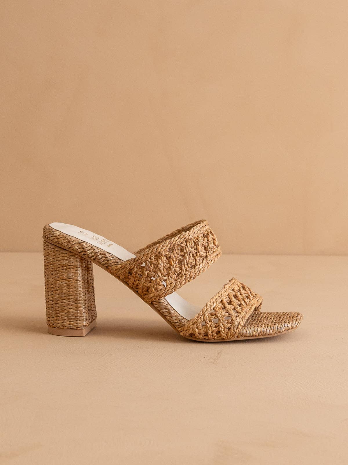 The Barbara Woven Double Band Heel