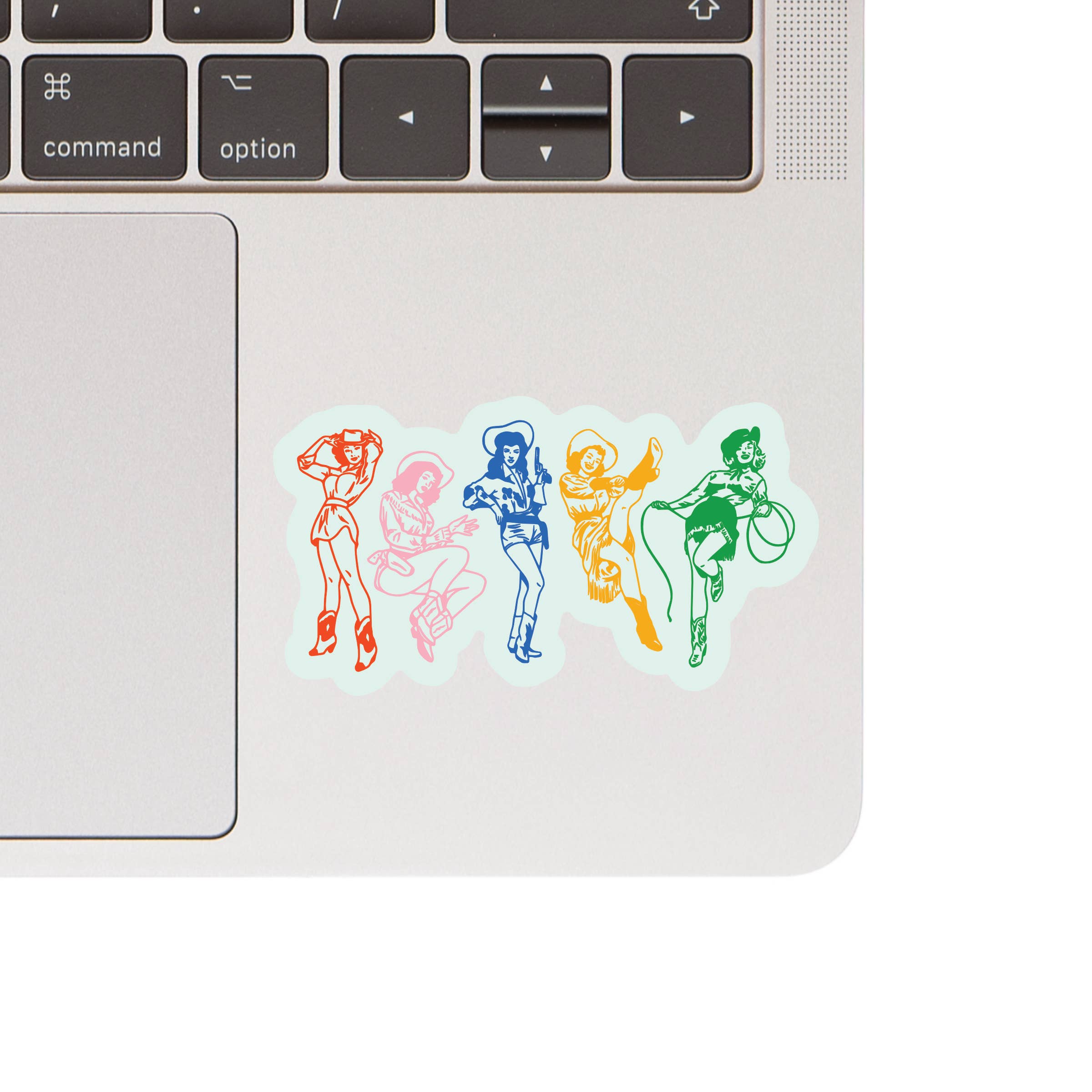 Colorful Cowgirls Sticker