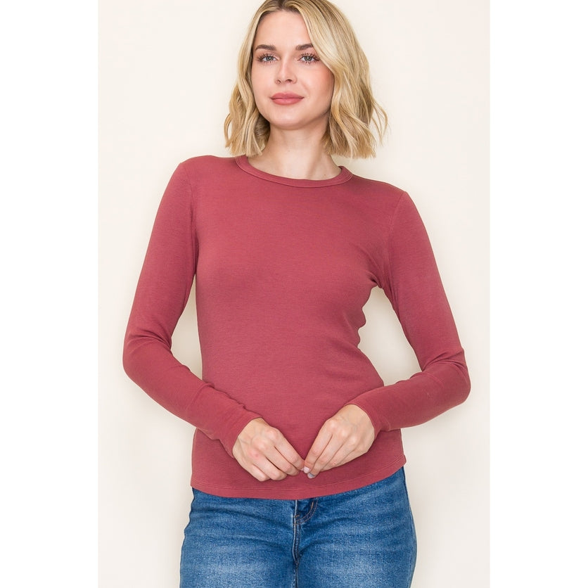 Best Basic Crew Neck - Marsala