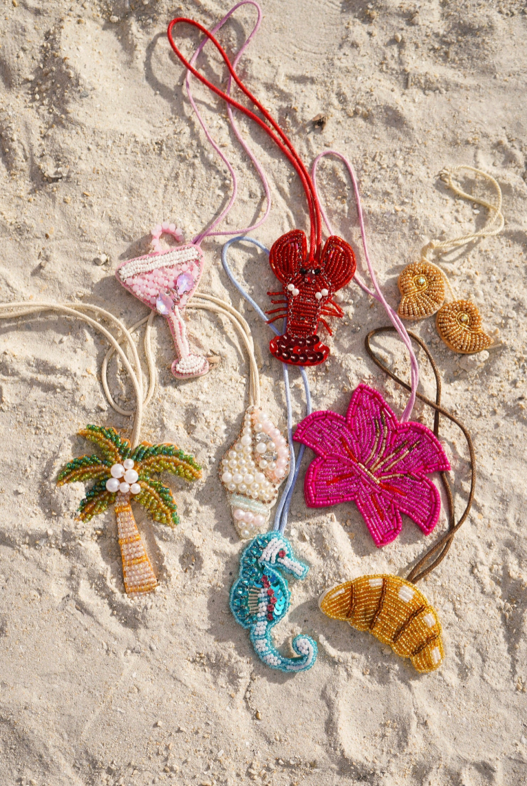 Spicy Margarita Beaded Bag Charm