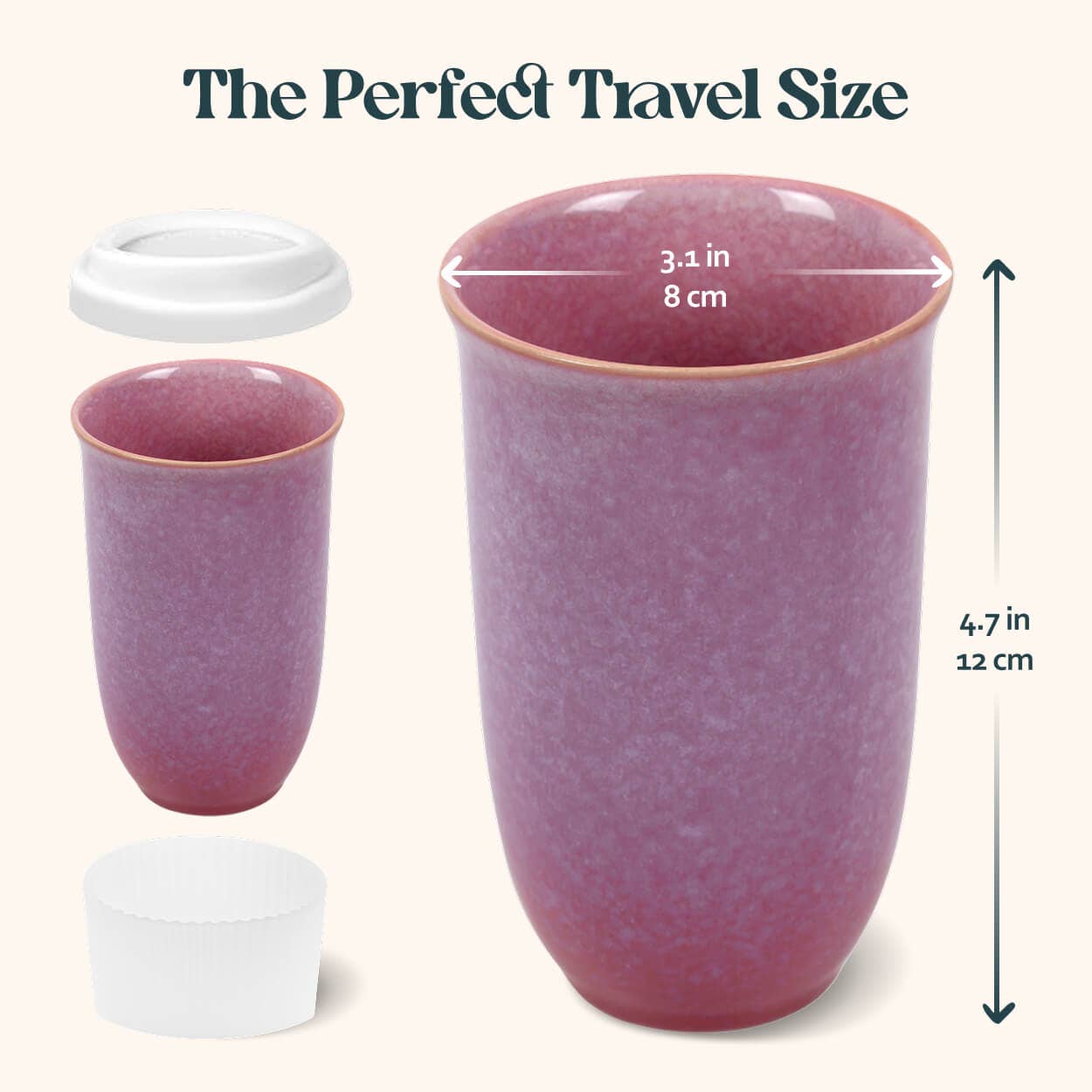 Astral Bloom Ceramic Travel Mug – 12 oz