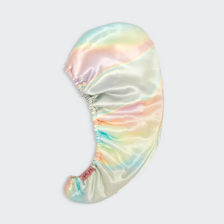 Satin Wrapped Microfiber Hair Towel