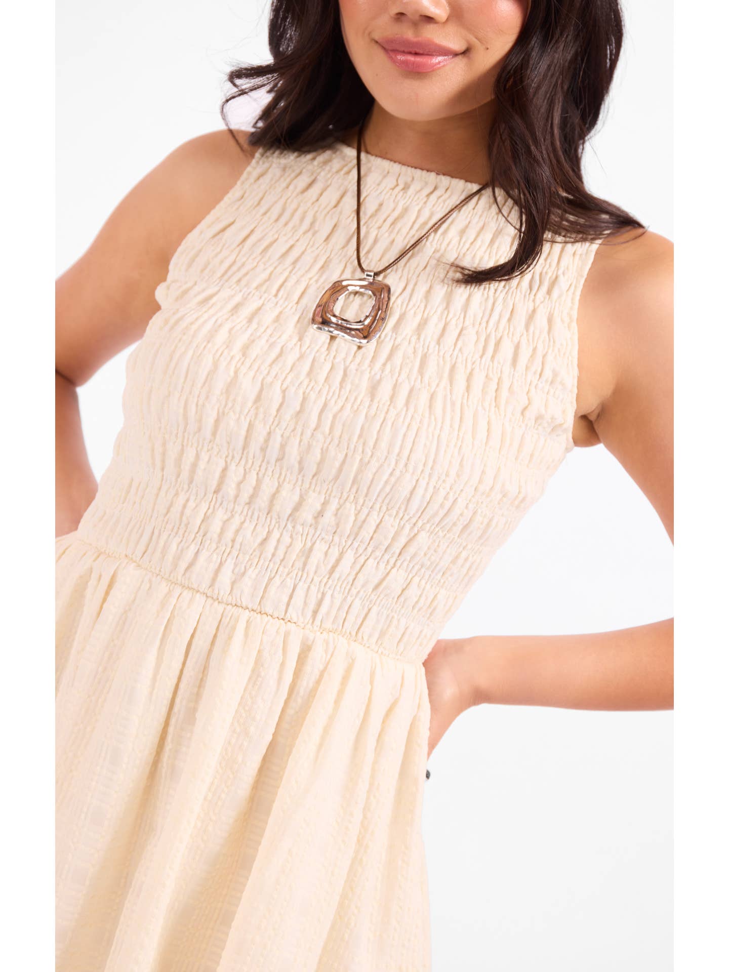 Solace Smocked Mini Dress