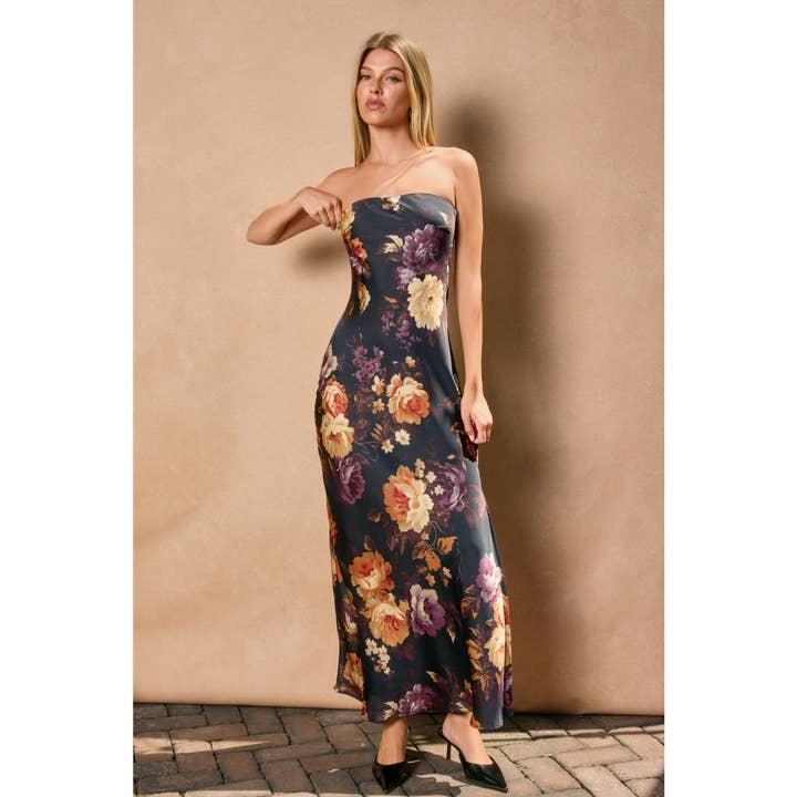 Hidden Haven Strapless Maxi Dress