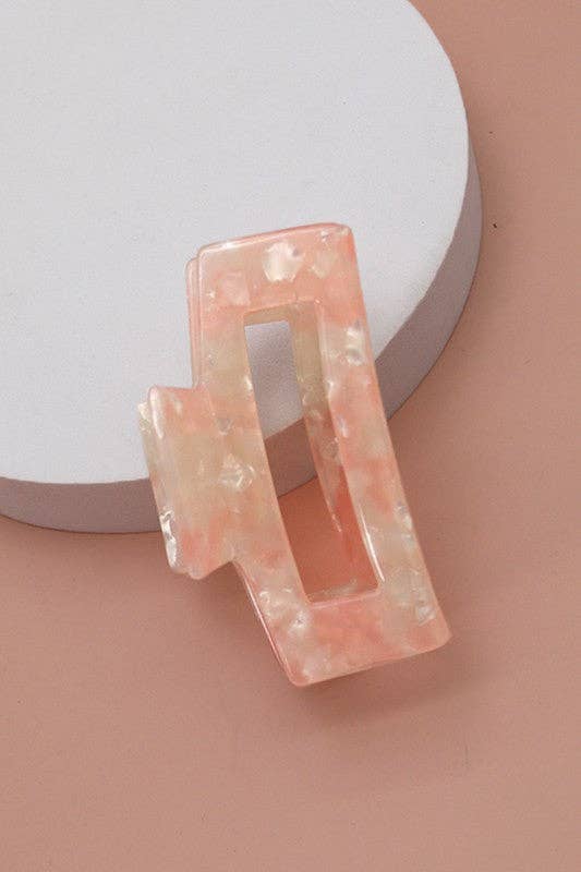 Rectangle Cellulose Hair Claw Clip