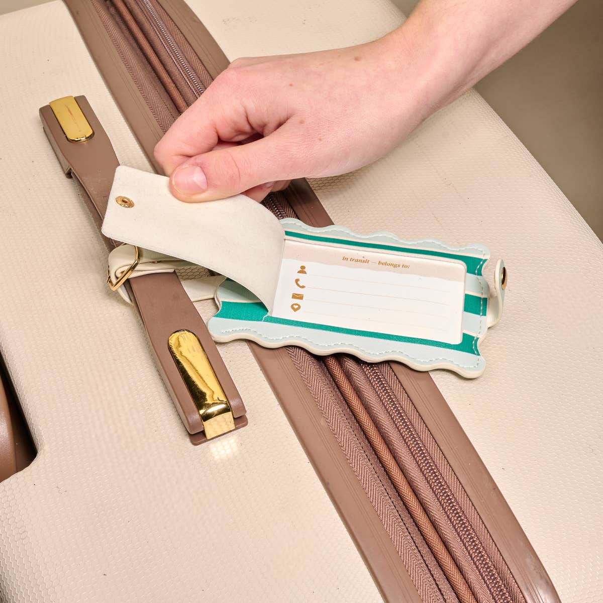 Sicily Stripe Jetsetter Luggage Tag