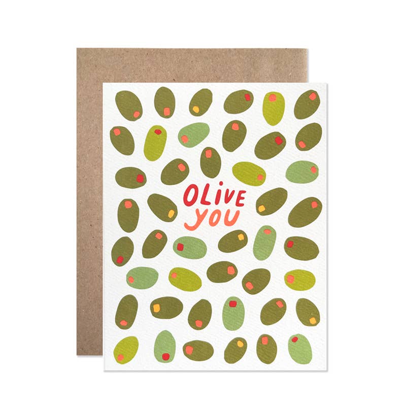 Olive You Greeting Card