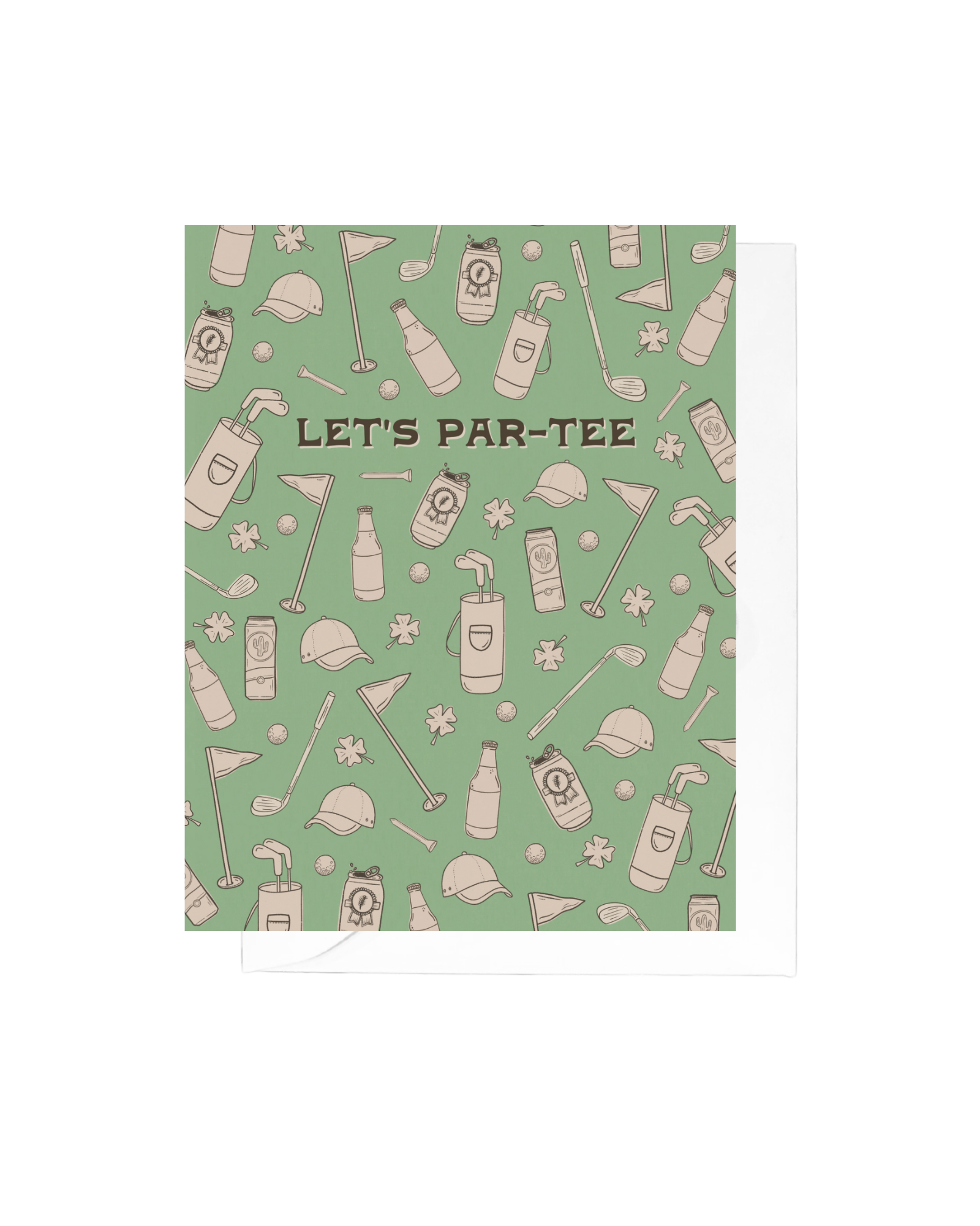 Let's Par-tee Golf Greeting Card