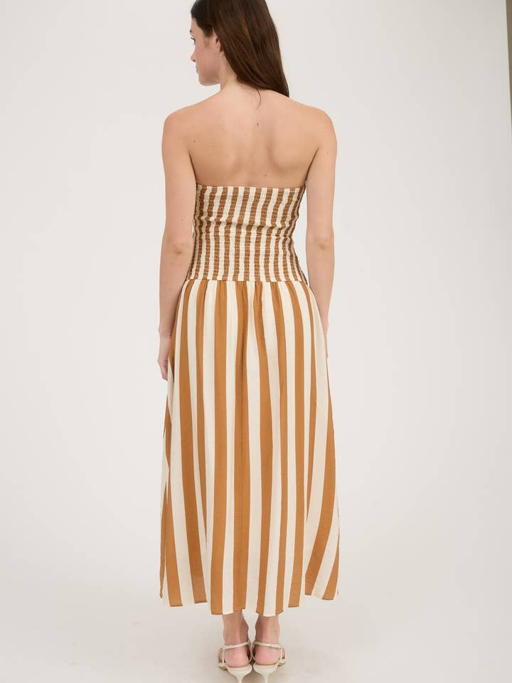 Texas Cabana Stripe Midi Dress