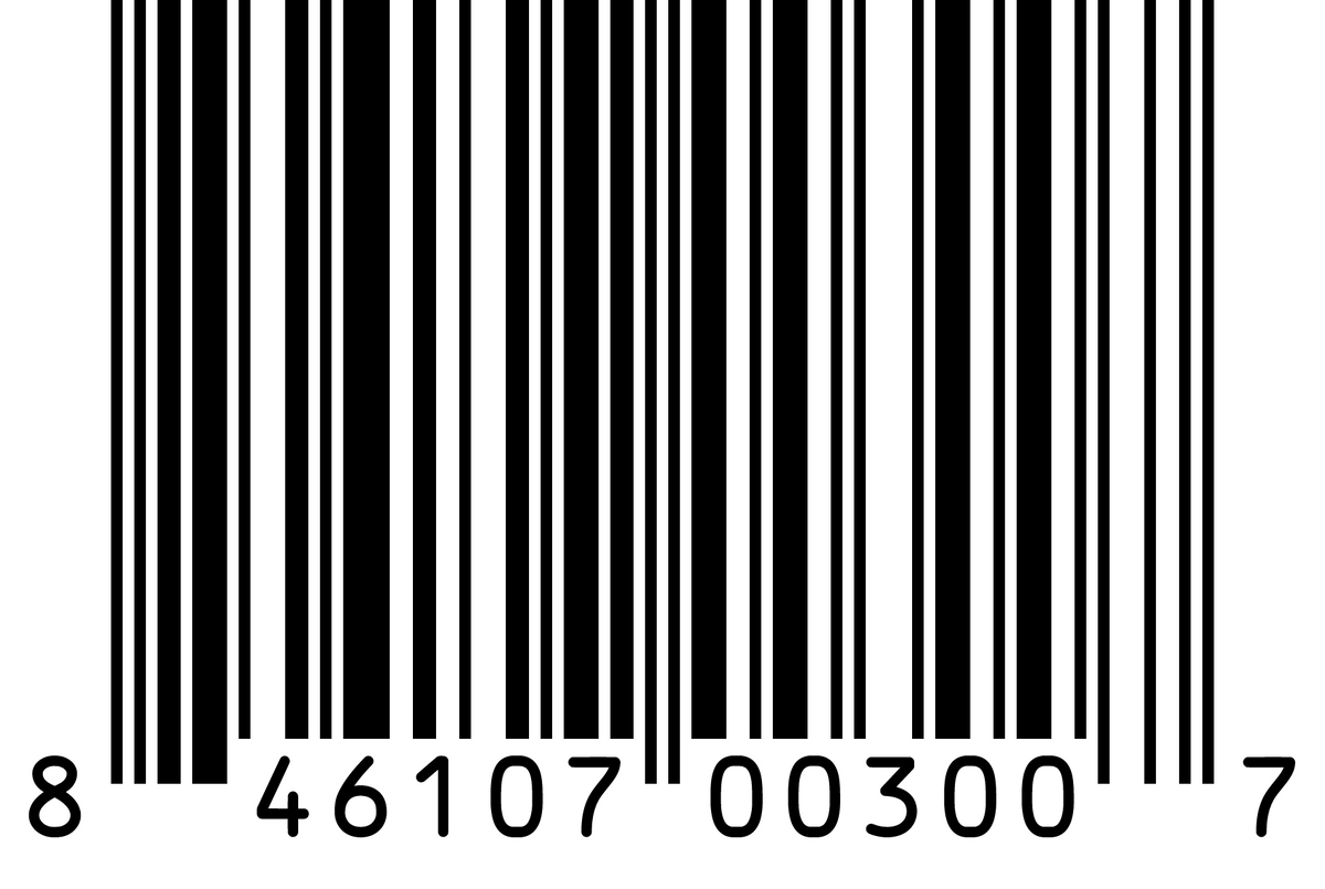 Barcode with number 846107003007