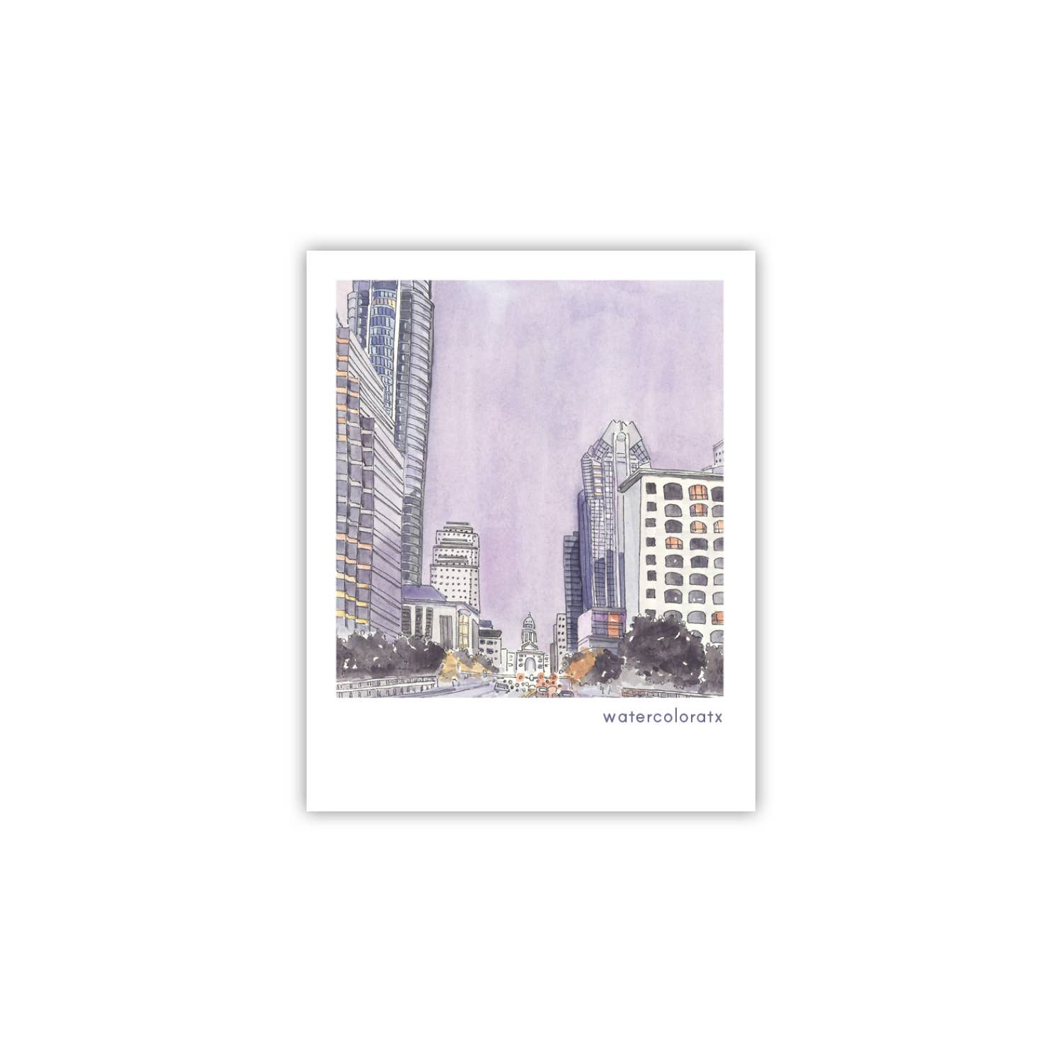 Congress Ave Polaroid Sticker