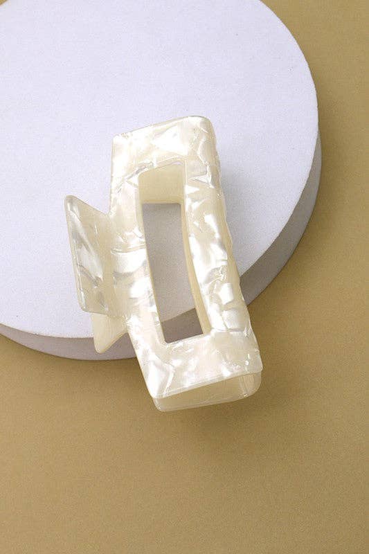 Rectangle Cellulose Hair Claw Clip