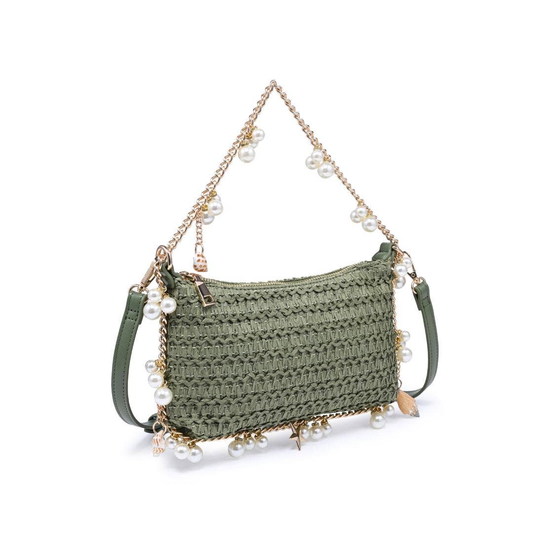 Steph Seashell Straw Bag - Natural