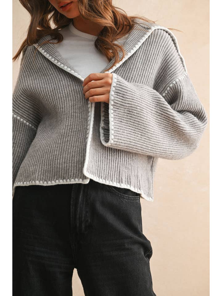 Grey Skies Knit Cardigan