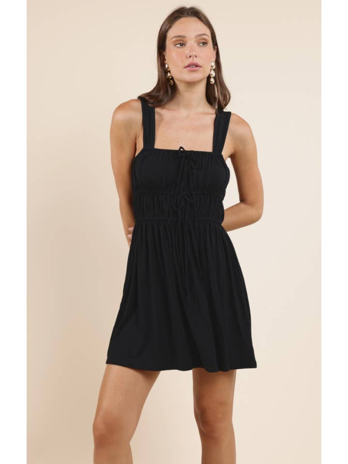 On My Mind Mini Dress - Black