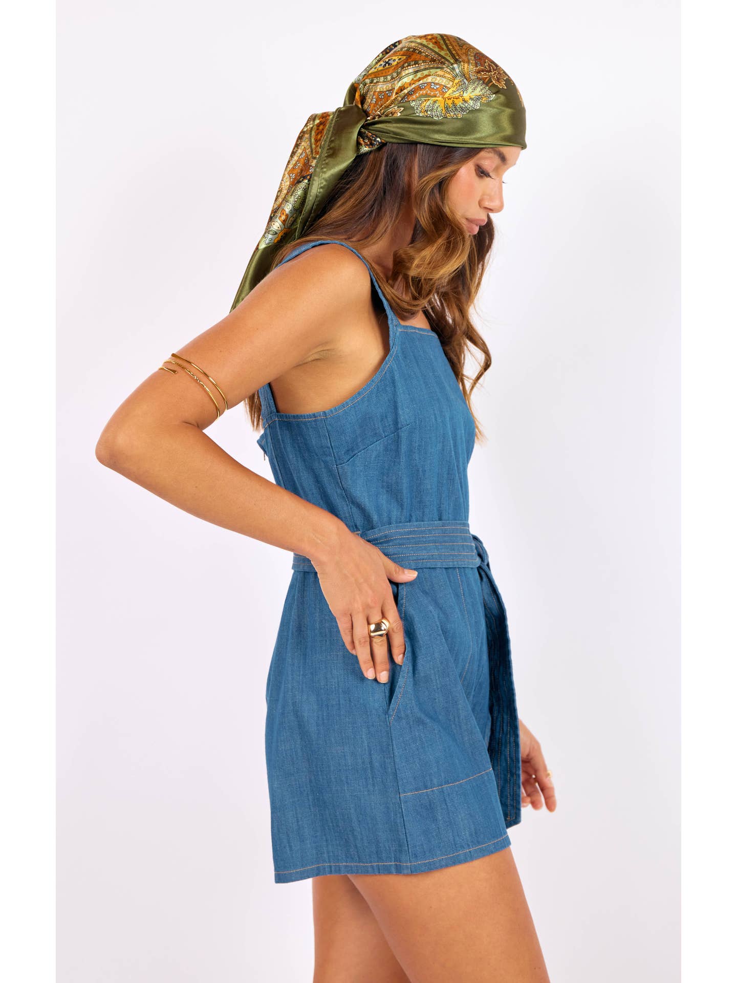Palo Verde Denim Romper *FINAL SALE*