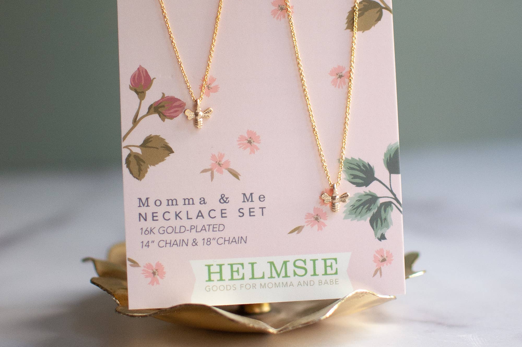 Momma + Me Bees Necklace Set
