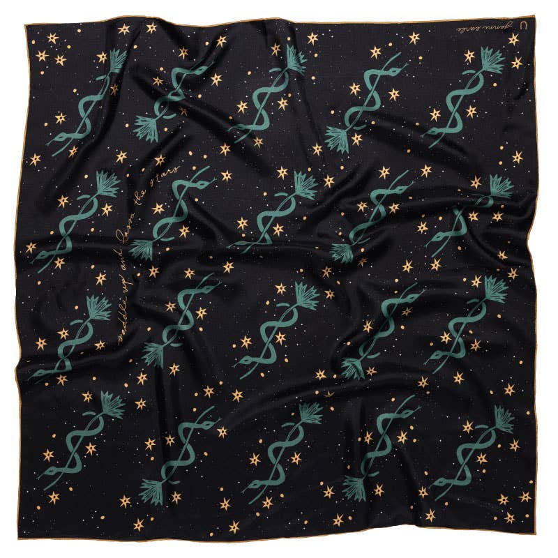 Lasso the Stars Silk Scarf – Large