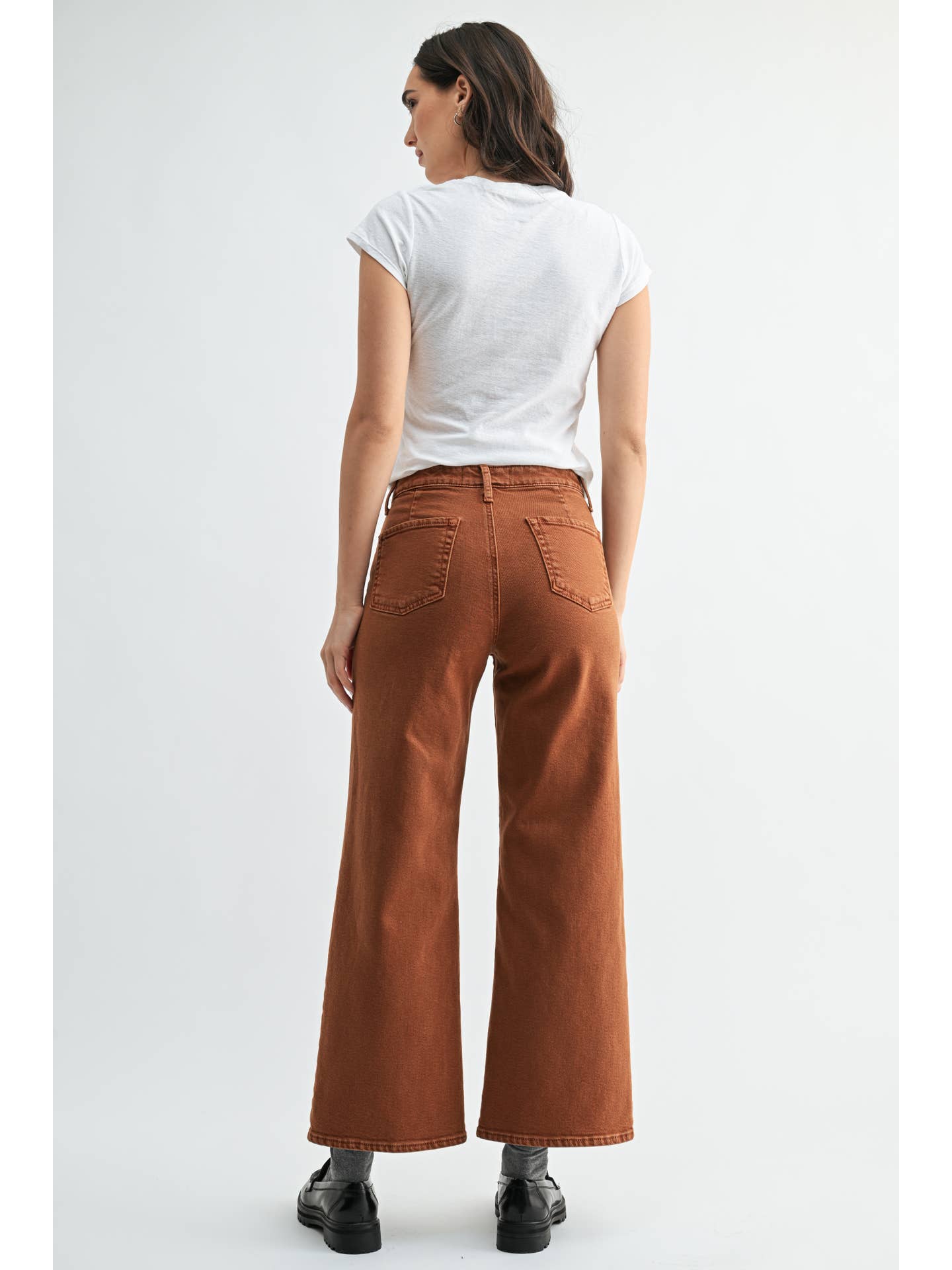 The Trouser Wide Leg - Rust
