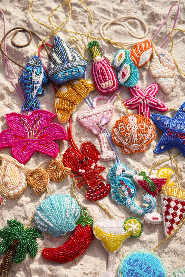 Spicy Margarita Beaded Bag Charm