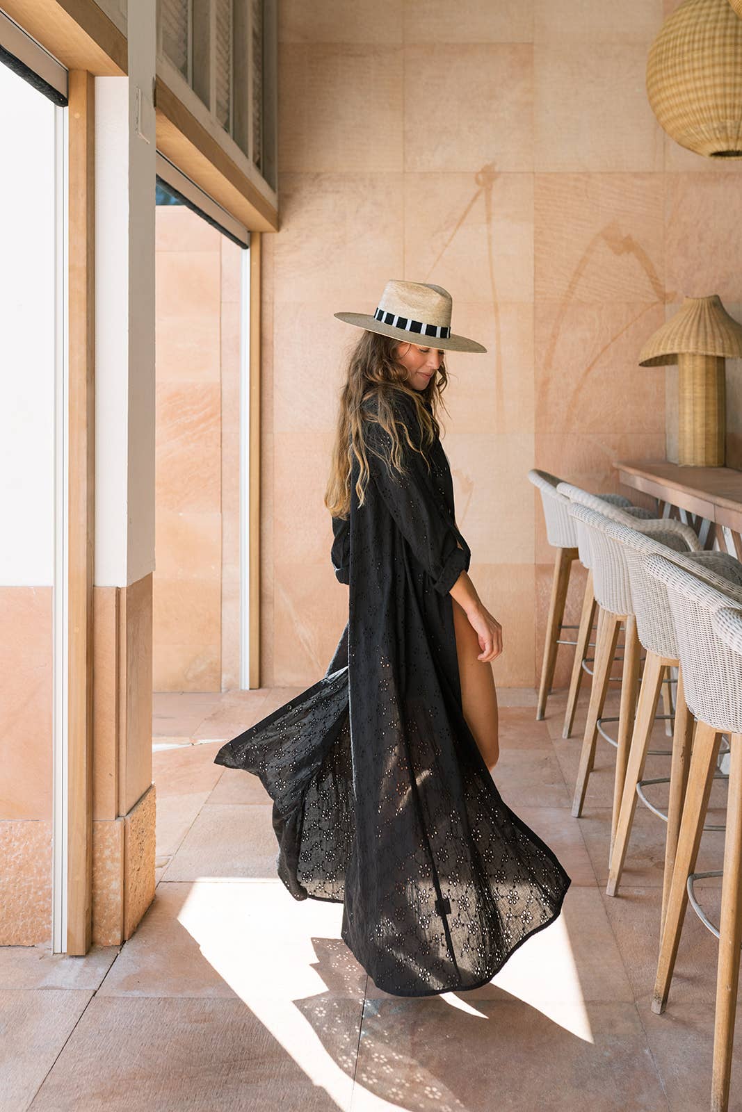 Black Eyelet Swizzle Dress *FINAL SALE*