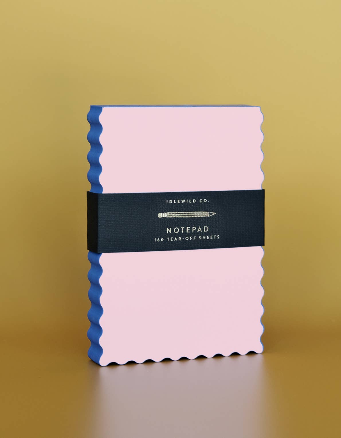 Peach + Indigo Mini Wave Shaped Notepad