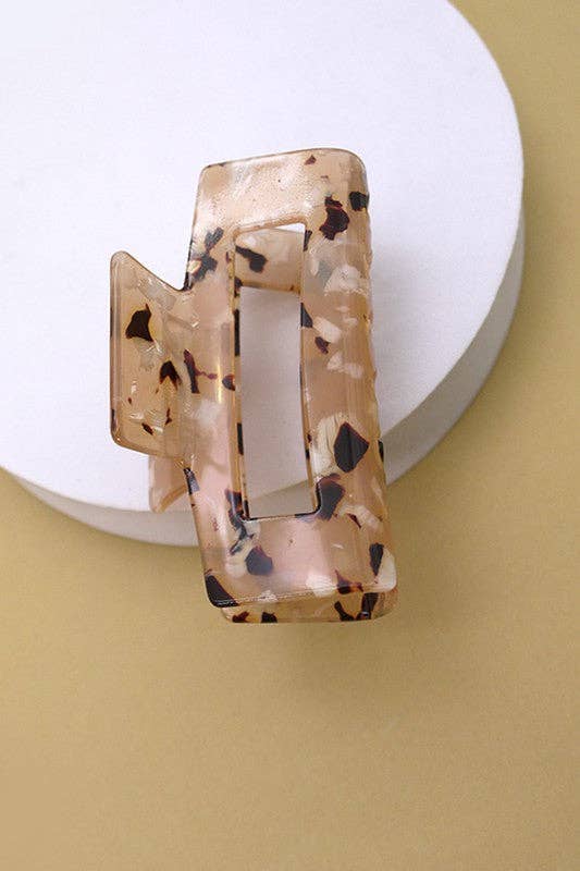Rectangle Cellulose Hair Claw Clip