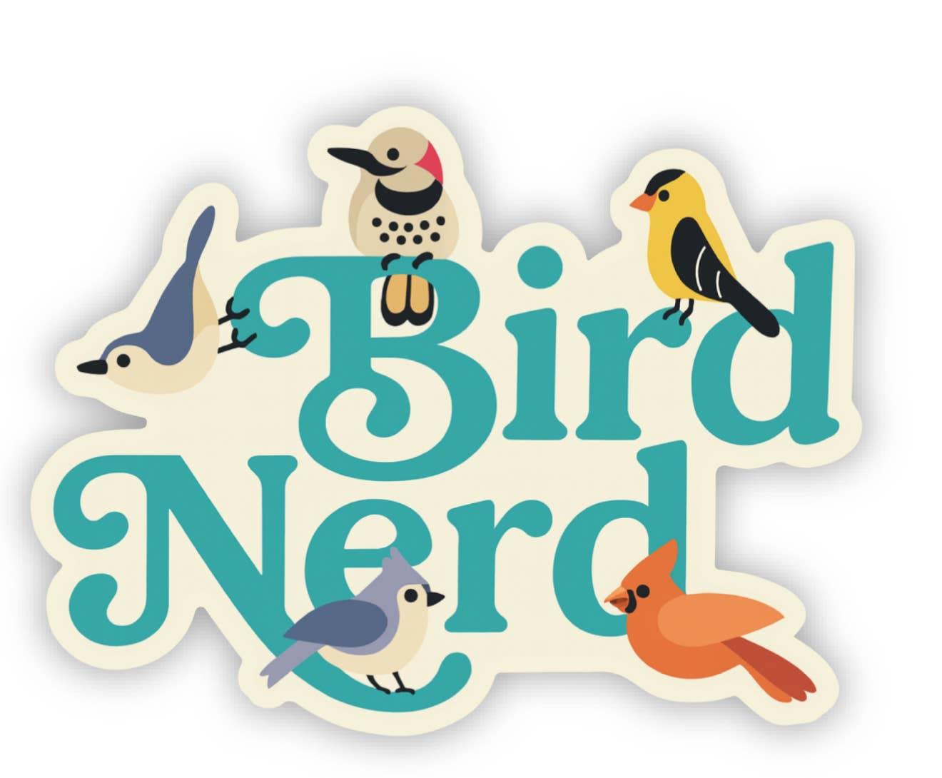 Bird Nerd Sticker