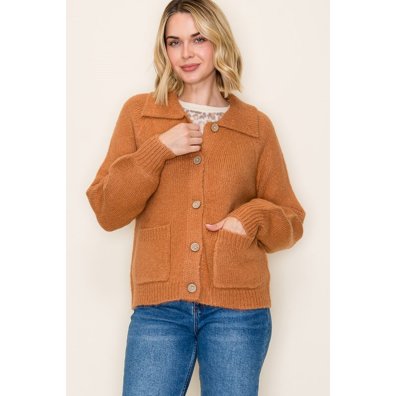 Pumpkin Season Chunky Knit Jacket