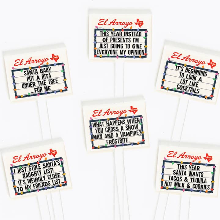 Holiday Marquee Stir Sticks