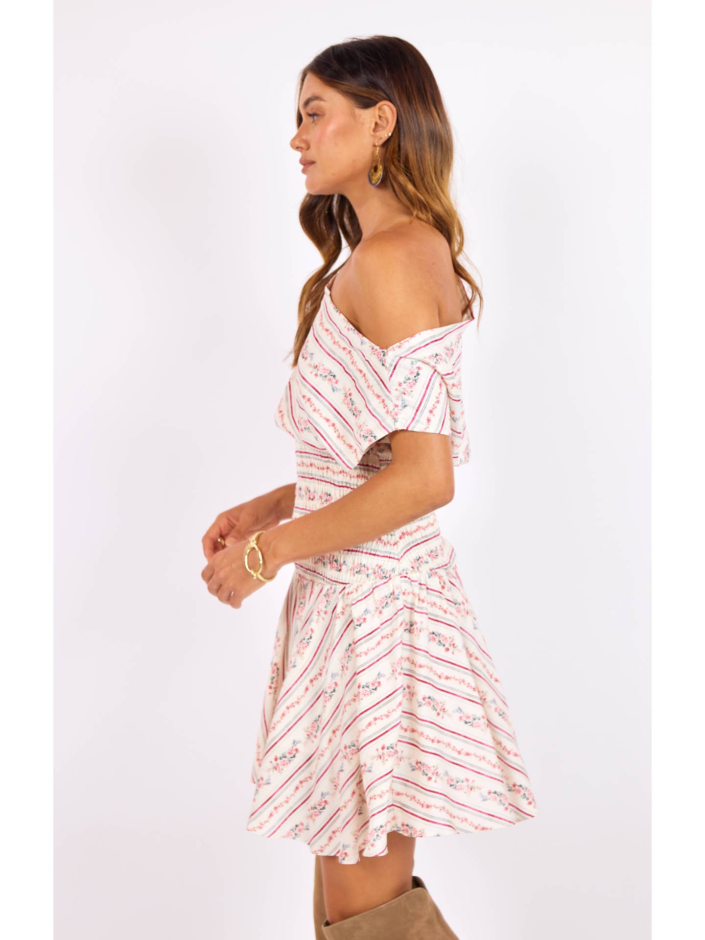 Rosebud Smocked Mini Dress