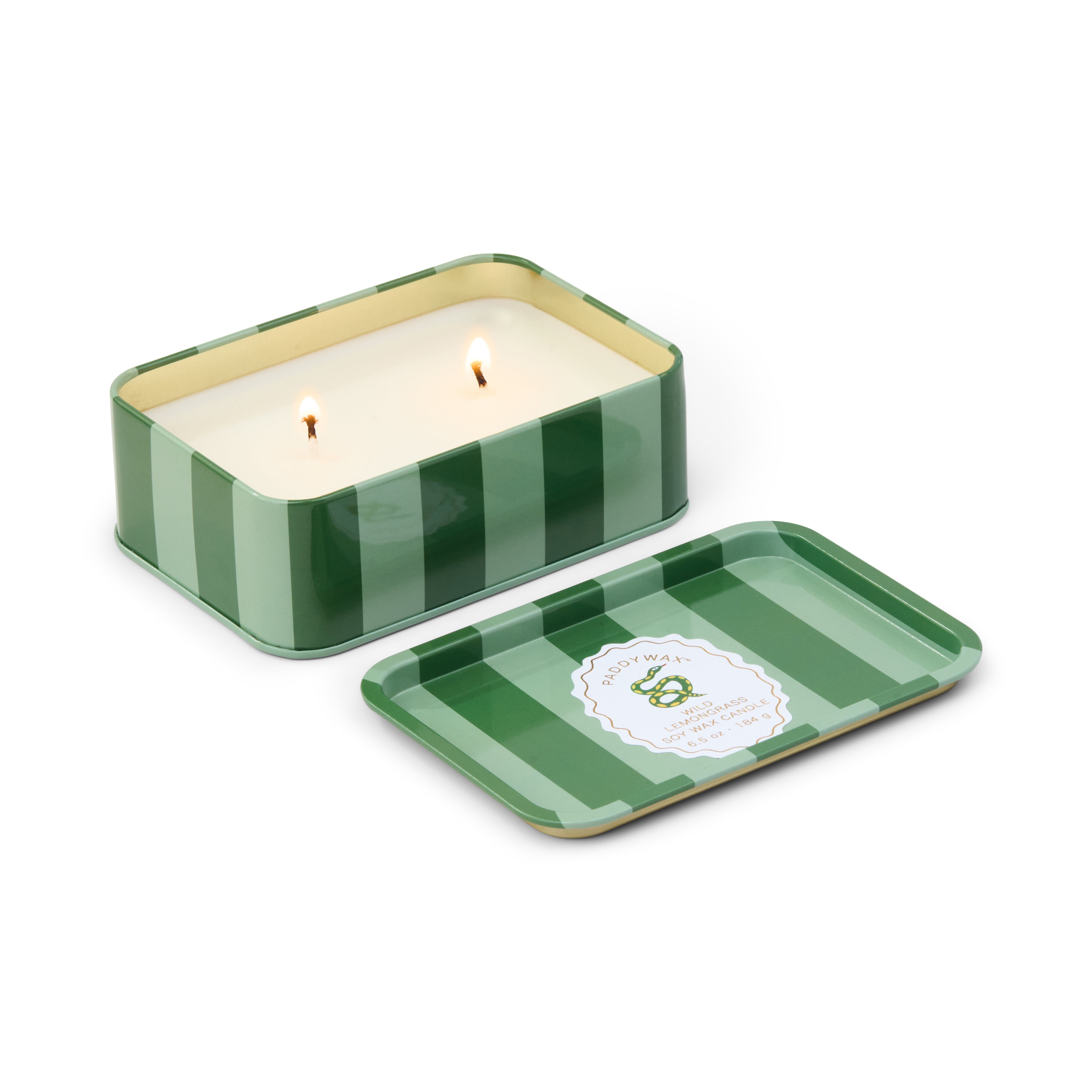 Snake A Dopo Tin Candle