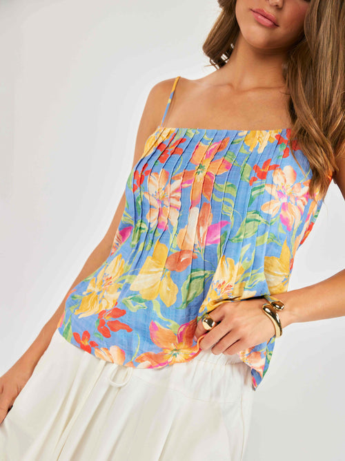 Beach Cowgirl Pleated Cami