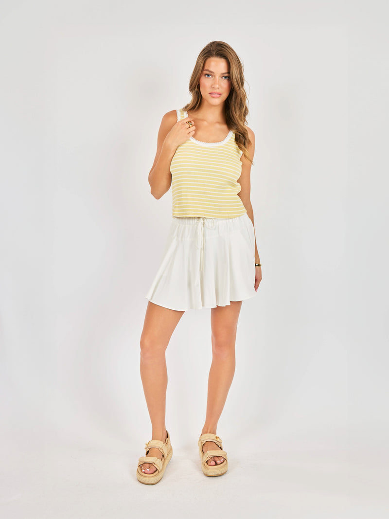 Dejavu Stripe Tank - Butter