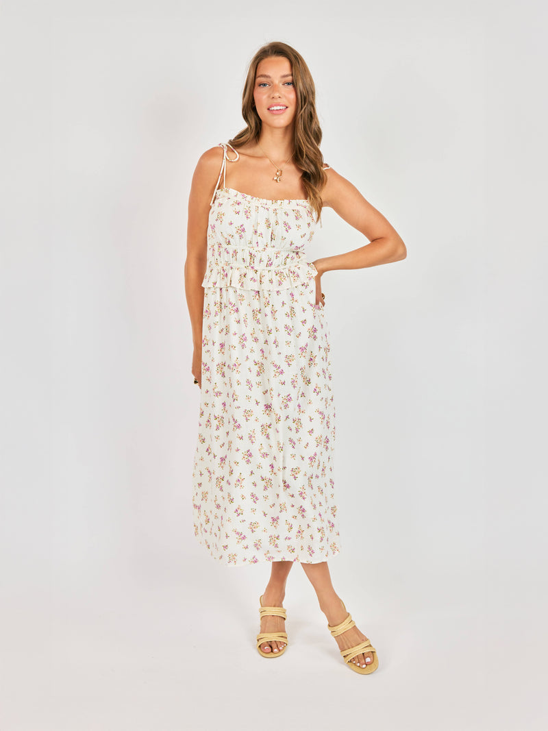 Bouquet Sweetheart Midi Dress