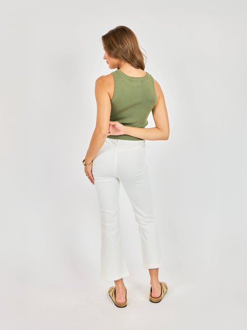 Alexis Boatneck Sweater Tank - Avocado